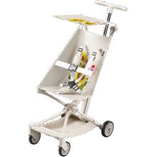 普洛可（PLAYKIDS）X2四轮超轻便折叠婴儿手推车遛娃车便携式溜娃神器 向日葵白【清爽版】359元 (券后省200)