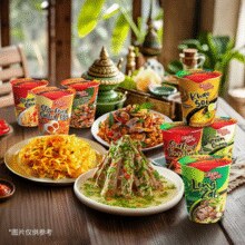 泰国进口！Little Cook 小厨师 泰式酸辣火山排骨/海鲜冬阴功方便面 70g￥4.98 0.2折