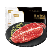 顶诺家庭牛排整切西冷套餐牛肉生鲜1KGg/10片赠礼包+23件套139元 (满208减50,券后省69)