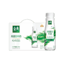 金典伊利高蛋白牛奶整箱250ml*10瓶 4.4g高蛋白 原生高钙礼盒装 8月产 金典高蛋白牛奶84.9元 (满59减20,券后省5)
