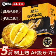 隆千采 泰国金枕榴莲新鲜巴掌榴莲整个热带水果端午节券后58.03元