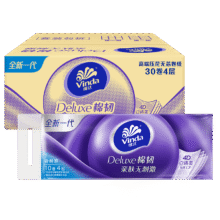 Vinda 维达 卷纸棉韧加厚卷纸 4层 100g*30卷*3件92.7元包邮（合30.9元/件）