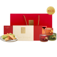 香港美心旗下品牌！X Life 美心生活 迷你黄油酥饼中秋礼盒 72g*3盒 赠礼袋￥63.96 2.9折