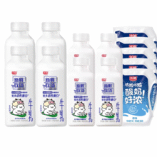 光明 新鲜牧场鲜牛乳 420ml*4瓶+240ml*4瓶+咕浓酸奶180g*5袋￥35.85 4.9折