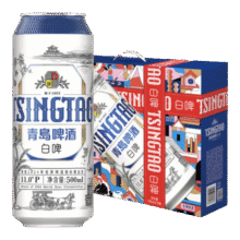 plus会员：青岛啤酒 11°P 全麦白啤 500mL 10罐 *2件 赠酒杯、需凑单45.74元/件 共91.48元+凑20.6元