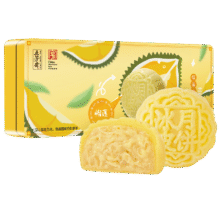五芳斋 榴莲冰皮糯月饼 60g*3枚 榴莲冰皮月饼中秋月饼下午茶糕点116.55元（需领券，合23.31元/件）