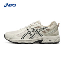 8日10点、88VIP：ASICS 亚瑟士 2023GEL-VENTURE 6男女越野型跑步鞋 白色/灰色234.15元包邮+14.95元淘金币