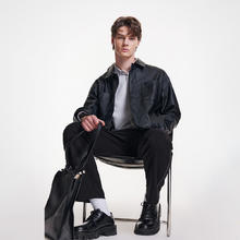 JACK&JONES 杰克琼斯 秋冬季宽松翻领pu行政夹克 合集系列券后247元