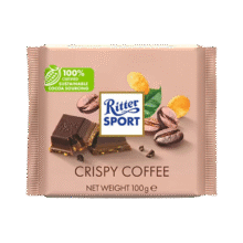 瑞特滋（RITTER SPORT）玉米脆夹心咖啡牛奶巧克力 100g 休闲零食糖果节日礼物送男女友66.96元（合8.37元/件）
