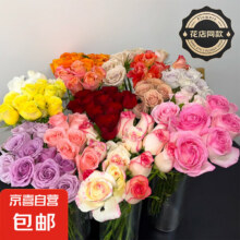 花店同款鲜花  随机玫瑰10枝