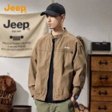 Jeep 吉普 男士工装小立领牛仔夹克P741MWJ854￥168.00 5.0折