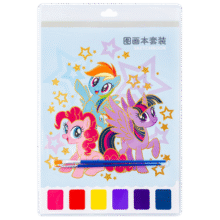 一正图画本 文具 小马宝莉水彩款套装儿童画画专用A4涂鸦本素描本自带颜料 蓝色一本装35519.8元 (送赠品,券后省0.9)
