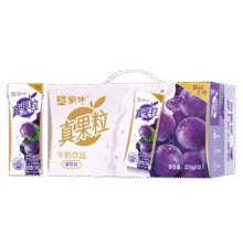 限地区:蒙牛 真果粒 葡萄口味250g*12盒9.9元
