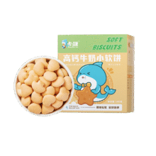 首购：卡豚 高钙牛奶小软饼160g、无糖4.22元包邮（需试用）