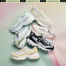 Skechers 斯凯奇 D'Lites系列 小冰熊女子厚底老爹鞋运动鞋896209 多色