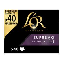 L'OR 法国咖啡胶囊黑咖啡40粒适用雀巢nespresso星巴克咖啡机 苏帕摩 40粒80元