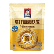 桂格（QUAKER）高纤麸皮燕麦400克 代餐食品 早餐减脂 无糖即食9.9元