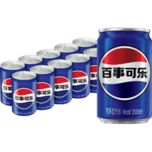 百事可乐 Pepsi 可乐 迷你罐装 200ml*10听（新老包装随机发货）百事出品13.9元