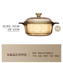 88VIP会员：VISIONS 康宁 晶彩透明锅1.25L小汤锅炖锅宝宝辅食锅玻璃锅VS12206.59元