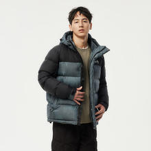 坦博尔 2024户外羽绒服男士短款拼接连帽休闲保暖冬季外套429.1元