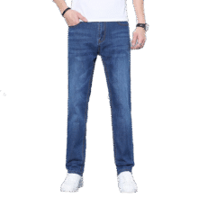 真维斯（JEANSWEST）男秋季宽松直筒牛仔裤54.9元