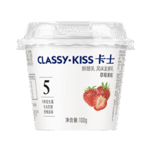 卡士（CLASSY.KISS）草莓果粒鲜酪乳100g*6杯 低温酸奶 风味发酵乳49元（需领券，合16.33元/件）