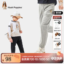 Hush Puppies 暇步士 男童经典格纹薄款针织长裤券后64元