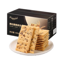 【山姆同厂】peppito黑松露黑麦苏打饼干 400g*1箱18.9元 (月销2000+)
