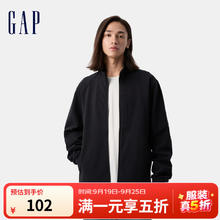 Gap 盖璞 男女装2025春季新款弹力多口袋立领外套运动简约风上衣721222 黑色102元