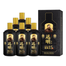 远明酱酒 金质封坛15 酱香型白酒 53度 500ml*6 整箱装 【中秋送礼】776元 (券后省20)