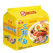华丰 三鲜伊面 泡面86g *5袋7.92元、会员免邮