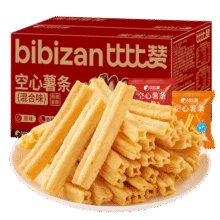 比比赞（BIBIZAN）空心薯条【混合味】1000g零食解馋香脆空心膨化宿舍办公休闲零食18.9元 (满2件9折)