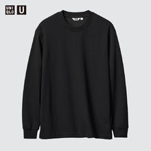UNIQLO 优衣库 男装/女装大师T AIRism棉混纺圆领T恤长袖475349 475349/09黑色 L /175/100A89.1元