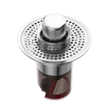 潜水艇面盆防臭下水器 弹跳芯铜材质带滤网29.0元（合29元/件）