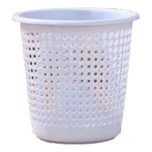 20点：垃圾桶家用纸篓加厚塑料镂空垃圾筒26X26X23厘米2.99元（买一送一，合1.5元/件）