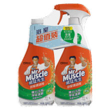 威猛先生（Mr Muscle）浴室清洁剂 500g+500g 气味清新 瓷砖清洁剂 除霉除菌 超市同款24.9元 (月销1000+)