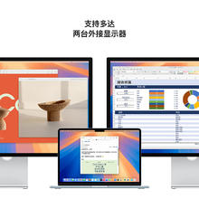 苹果 Apple AI笔记本/2025款MacBook Air13英寸M4 (10+8核) 16G 256G天蓝色电脑MC6T4CH/A5571.21元