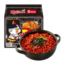 SAMYANG 三养火鸡面泡面炸酱面方便面韩国进口原味奶油味火鸡面夜宵泡面速食 原味火鸡面140g*3+炸酱面122g*341.9元 (每满40减6,券后省3)