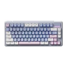 雷柏 V700-75无线机械键盘有线蓝牙三模gasket客制化7层填充消音全键热插拔电竞游戏办公键盘 蓝灰粉179元