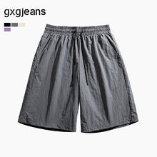 gxgjeans 多色休闲宽松直筒短裤 深灰色券后49元