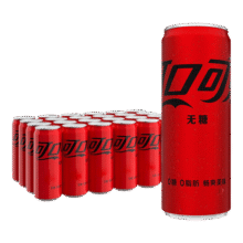 可口可乐零度无糖可乐雪碧芬达330ml 碳酸饮料气泡水罐装 【零度可乐】24罐59.9元 (每满59减10)
