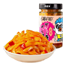 吉香居 暴下饭 嘎嘣脆萝卜条 200g*1瓶4.1元包邮