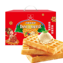 软弹好吃！丹夫 原味华夫饼 720g￥17.66 4.1折