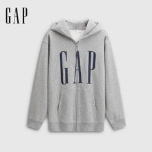 Gap 盖璞 男女装秋季新款logo印花抓绒宽松运动连帽衫卫衣786920114元