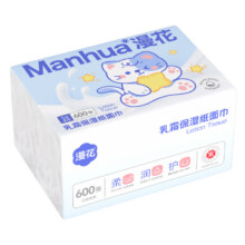漫花 乳霜纸 五层加厚 600抽*3包4.76元+淘金币6.85元