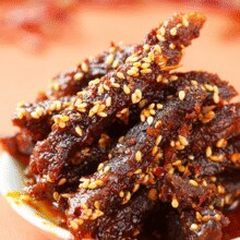 四川特产！谭八爷  麻辣牛肉50g*6袋￥25.76 2.9折