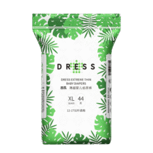 吉氏（DRESS）薄越纸尿裤 ins风婴儿尿不湿超薄透气大吸量宝宝尿裤 XL码44片【12-17kg适用】69元