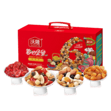沃隆 每日果礼770g红盒每日坚果混合果仁休闲零食送礼团购礼盒 每日果礼770g【28袋大分量】79元 (满99减20,券后省20)