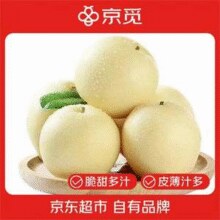 京觅 河北赵县脆甜白皇冠梨 净重4.5斤 单果230g+￥11.99 7.1折