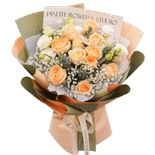艾斯维娜鲜花速递11朵玫瑰花束送女友生日礼物全国同城配送 11朵香槟玫瑰花束-推荐款97.2元 (满80减3,券后省0.9)